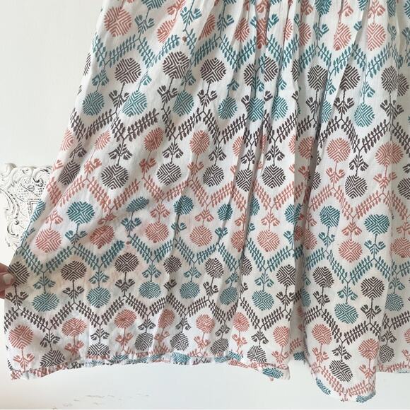 Roberta Roller Rabbit Isola Smocked Cotton Sleeveless Dress S - Picture 7 of 7